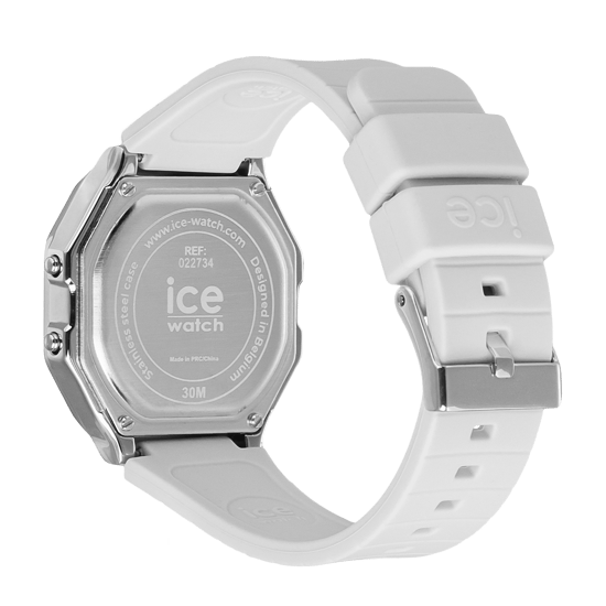 Ice Watch Ice Digit Retro - Metal Silver Mirror - White Women's White Watch 022734 - Image 3
