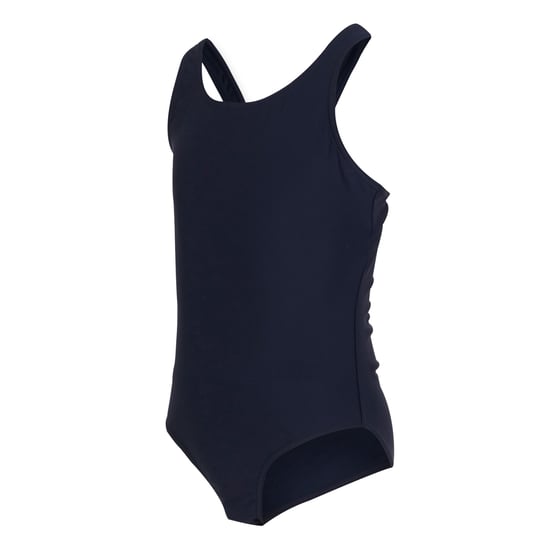 Regatta Girls Katrisse Plain One Piece Swimsuit (Navy)