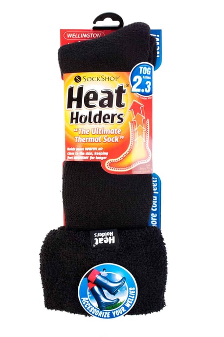 Heat Holders - Ladies Thermal Wellington Boot Socks in 7 colours - Image 2