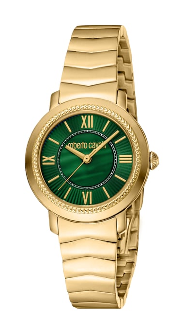 RC5L056M0065 Roberto Cavalli Women Quartz Dark Green & MOP Stainless Steel 5 ATM 30 mm - Image 1