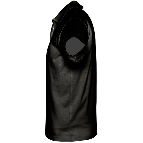 SOLS Heren Prescott Jersey Poloshirt met korte mouwen (Diep zwart) - Image 3