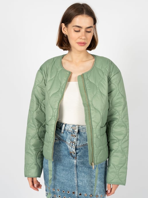 Silvian Heach Jacket Woman's Green - Image 3