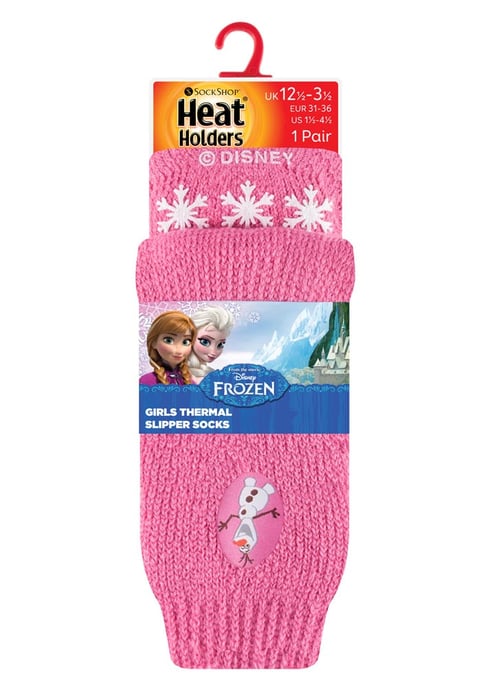 Värmehållare - Barnkaraktär halkfria 2.3 TOG vintervarma termiska toffelsockor med grepp - Frozen Olaf - Image 2
