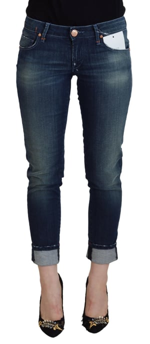 Acht Blue Cotton Slim Fit Women Casual Denim Women's Jeans