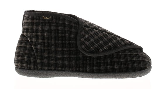 Dr Keller Mens Slippers Boots Gerry Touch Fastening black