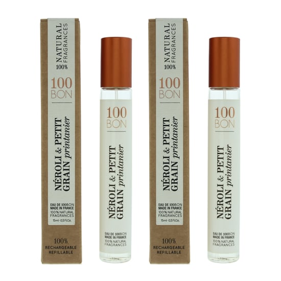 100 Bon Neroli & Petit Grain Printanier Refillable Eau De Parfum 15ml x 2