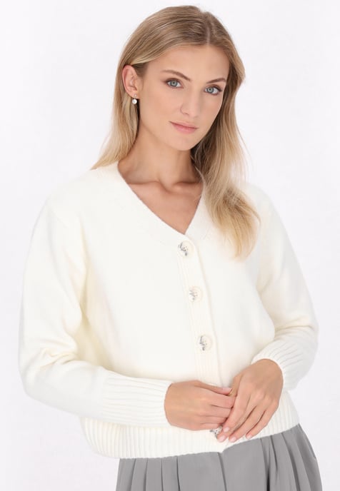 Dreimaster Vest Dames wolwit - Image 3