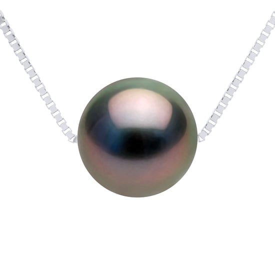 Necklace Real Cultured Tahiti Pearl Round 9-10 mm