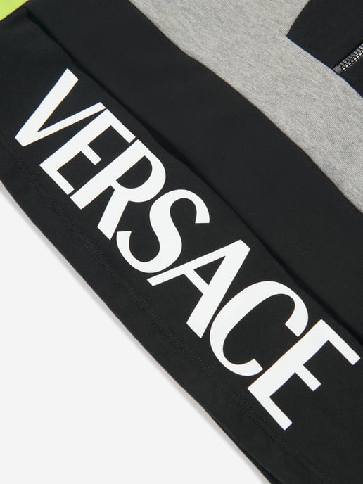 Versace Boys Half Zip Sweatshirt in Grey