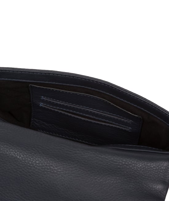 'Zoey' Navy Nappa Leather Cross Body Bag