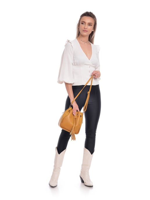 Carla Ferreri SS22 CF 1400 Mustard Leather Bag - Image 5