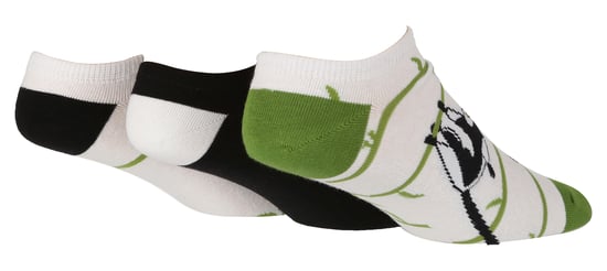 Wild Feet - 3 Pack Mens Novelty Patterned Cotton Trainer Socks - Image 1