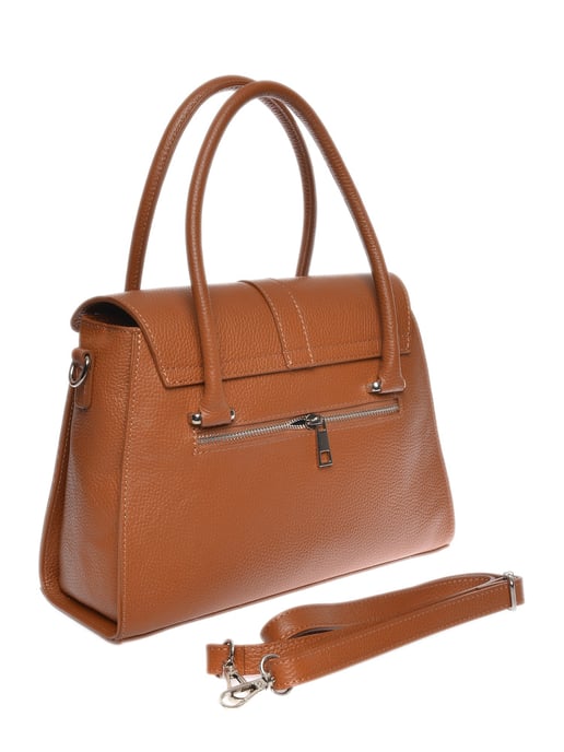 Luisa Vannini Bruin Rundleer Tas - Image 2