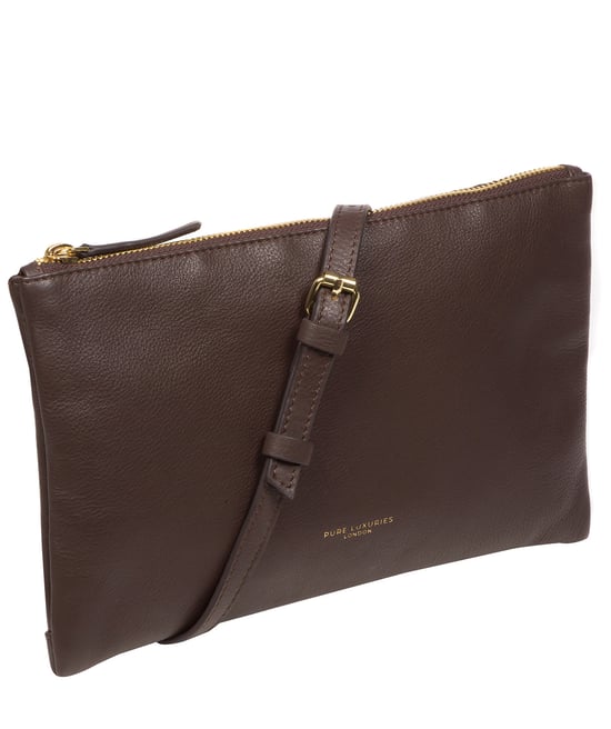 'Anya' Hot Fudge Nappa Leather Cross Body Bag