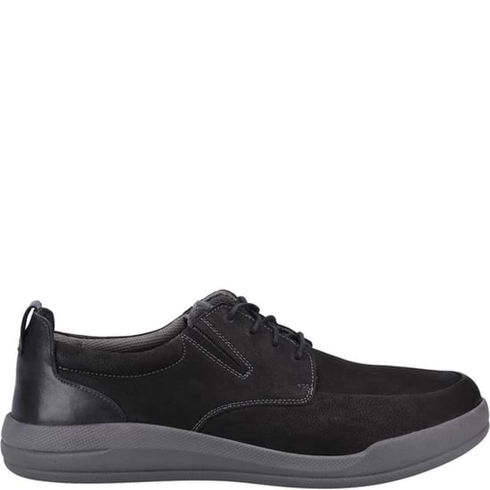 Hush Puppies Mens Eric Leather Lace Up Shoes (Black)