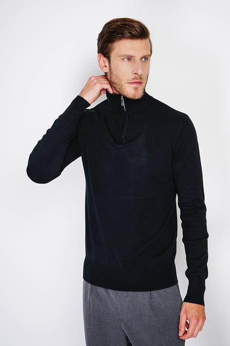 GB - William de Faye - Short zip - Black