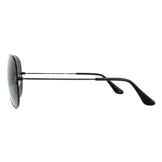Ray-Ban Sunglasses Aviator 3025 Black Green Polarized 002/58 62mm