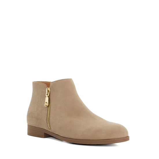 Dune Ladies Pandias - Croc Effect Detail Low Heel Boots - Image 1