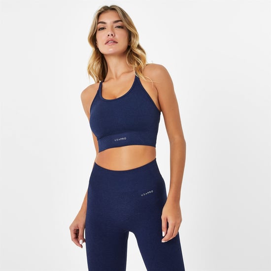 USA Pro Womens Padded Seamless Sports Bra