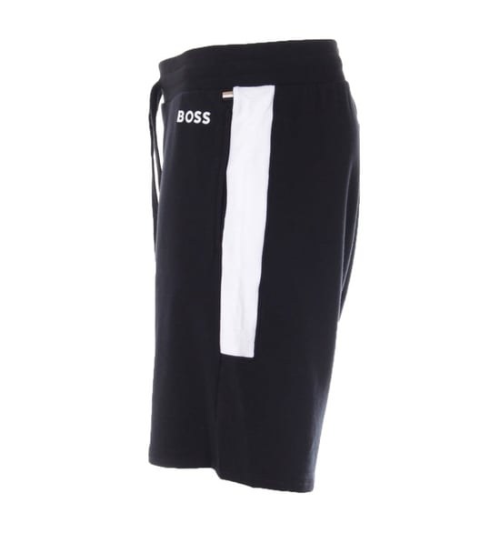 BOSS Contrast Logo Sustainable Colour Block Shorts - Black