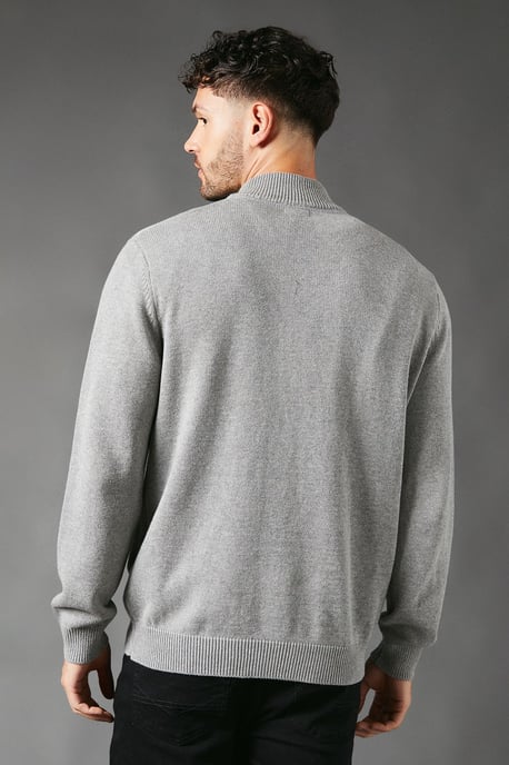 Premium Pure Cotton Half Zip Funnel Jumper
