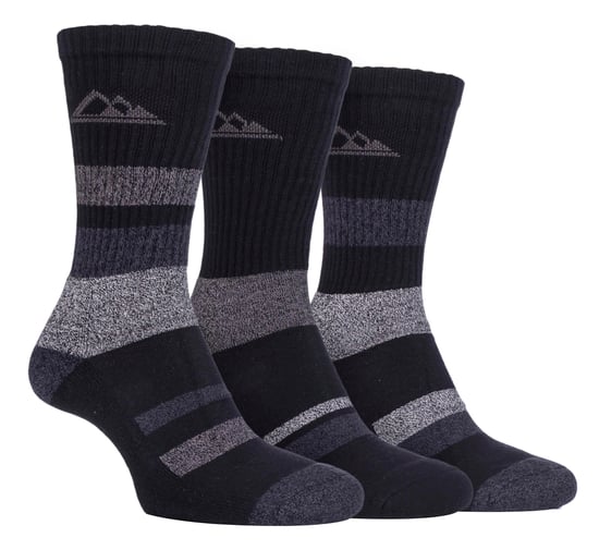 3 Pairs Ladies Anti Blister Cotton Hiking Socks with Padded Sole - Image 1