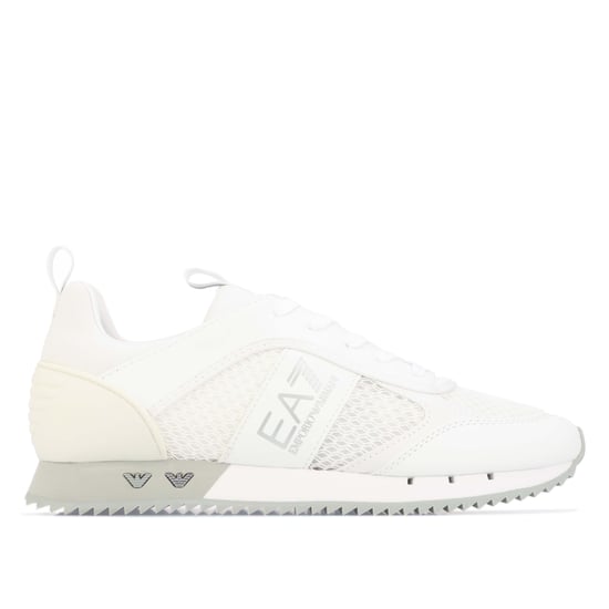 Men's Emporio Armani EA7 B&M Mesh Run Trainers in Grey - Image 1