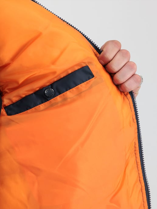 Alpha Industries Hooded Puffer Vest FD Blue - Image 6
