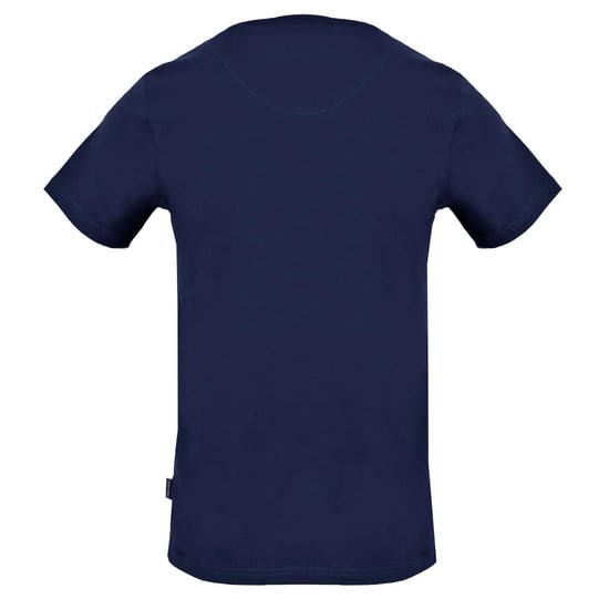 Aquascutum Stitched Aldis Logo Navy Blue T-Shirt