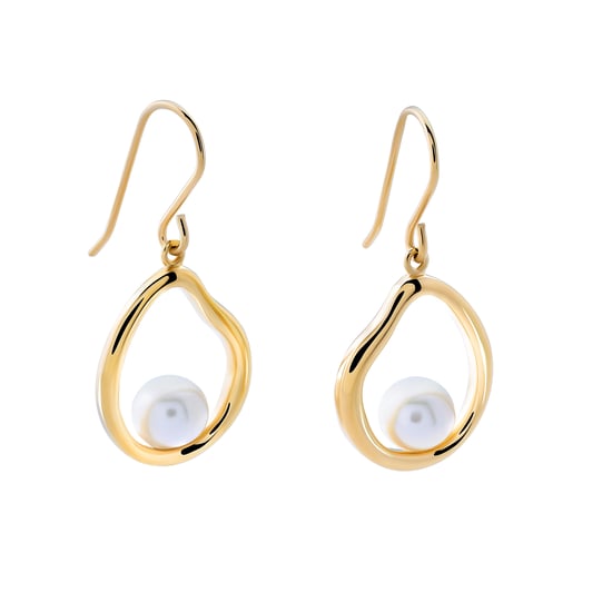 Orphelia 'Baptiste' Women's 925 Sterling Silver Drop Earrings - Gold ZO-7507/G - Image 5
