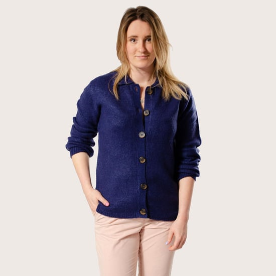 Button Front Collared Cardigan