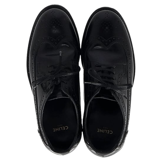 Celine Brogue Lace-Up Oxfords in Black Calfskin leather - Image 5
