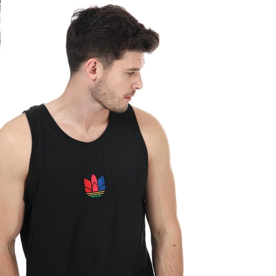 Men's adidas Originals Adicolor 3D Trefoil 3-Stripes Tank Top in Black