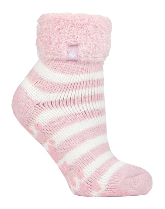 Värmehållare - Halksockor med låg skärning och fluffiga tofflor för damer - Image 1