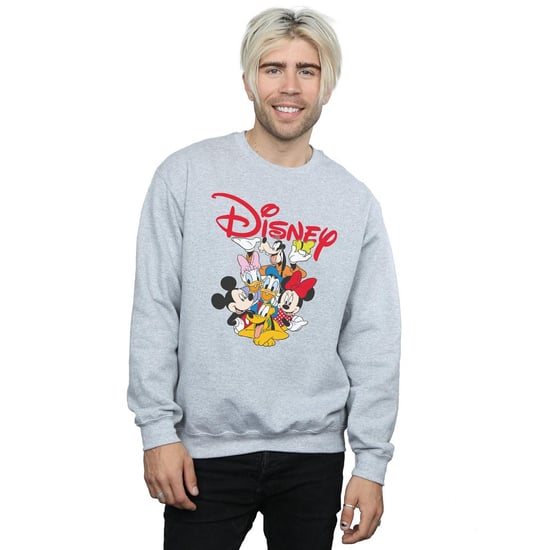 Disney Mens Mickey Mouse Crew Sweatshirt (Sports Grey)