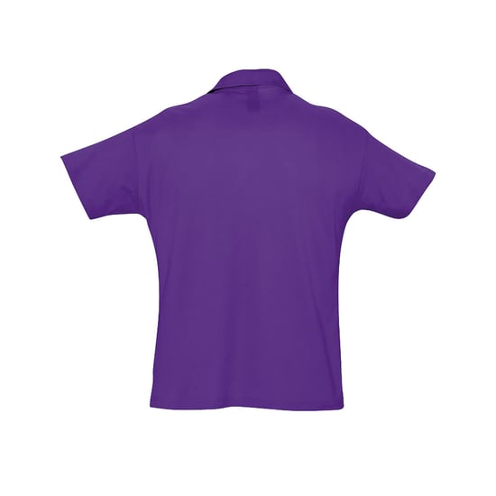 SOLS Mens Summer II Pique Short Sleeve Polo Shirt (Dark Purple) - Image 2
