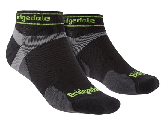 Bridgedale - Mens Running Ultralight Merino Low Socks - Black - Image 1