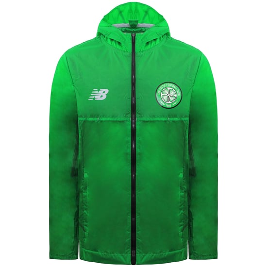 New Balance Celtic FC Kids Green Rain Jacket - Image 1