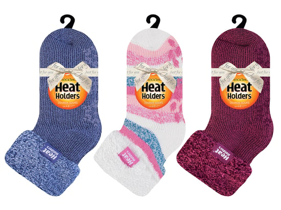 Kvinnliga fluffiga tofflor sängstrumpor med grepp | värmehållare | 3 par multipack | damer varma fleece fodrade halkfria strumpor | vintergåvor till henne - Förpackning 1 - Image 2