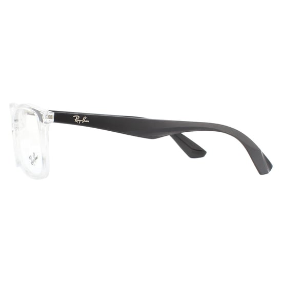 Ray-Ban Rektangulär Transparent och Svart Unisex Dam Glasögonbågar - Image 3