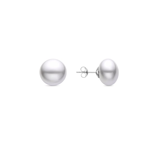 Luxenter Nandi 925 Sterling Silver och Vit Pärla Rhodiumbelagda Örhängen - Image 1