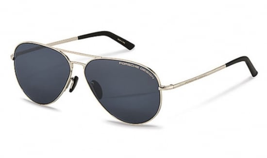 Porsche Avaitor metal Unisex Sunglasses Palladium / Blue