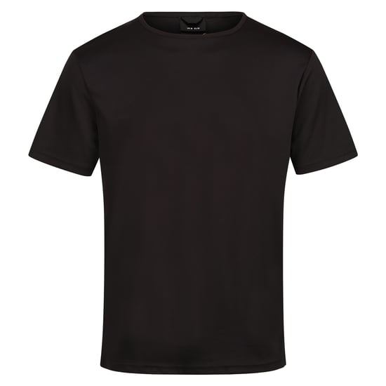 Regatta Mens Pro Reflective Moisture Wicking T-Shirt (Black)