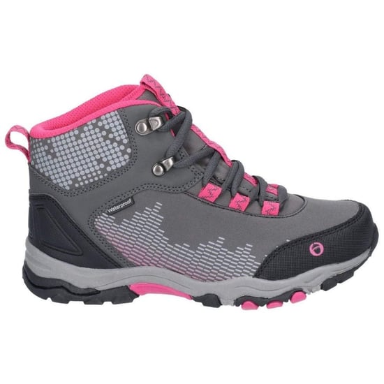 Cotswold Kinderen/Kinderen Ducklington Lace Up Wandelschoenen (GRIJS/PINK) - Image 2