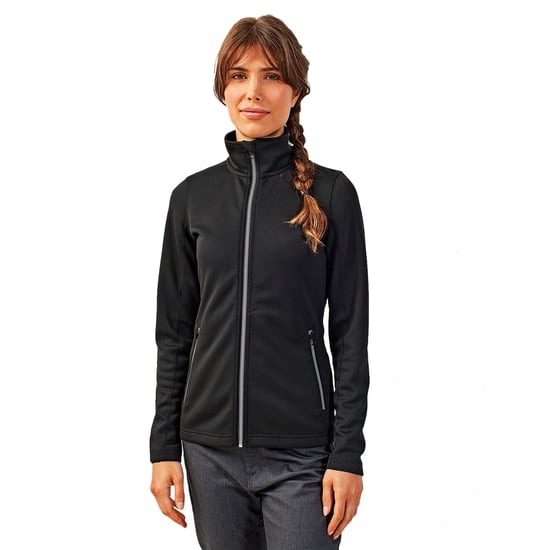 Premier Womens/Ladies Dyed Sweat Jacket (Black)