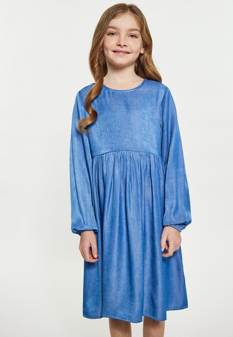 Dreimaster Dress light blue denim - Image 3