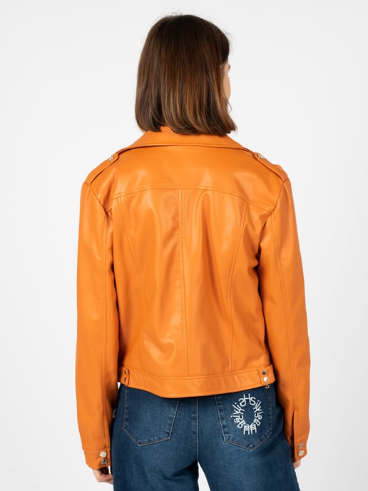 Silvian Heach Jacket Woman's Orange - Image 4