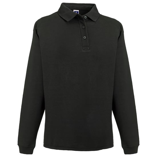 Russell Europe Mens Heavy Duty Collar Sweatshirt (Black) - Image 1
