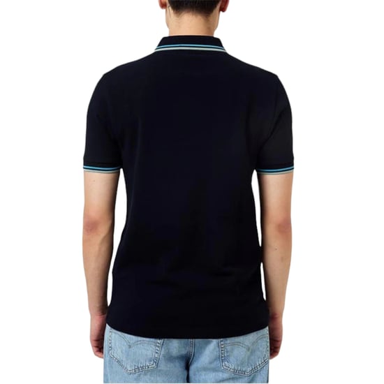 Fred Perry M3600 Twin Tipped Polo Shirt In Navy - Image 3