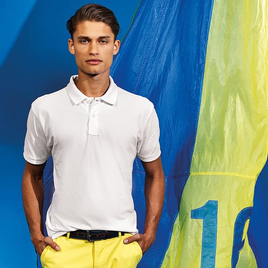 Asquith & Fox Heren Poloshirt met korte mouwen (Wit) - Image 2